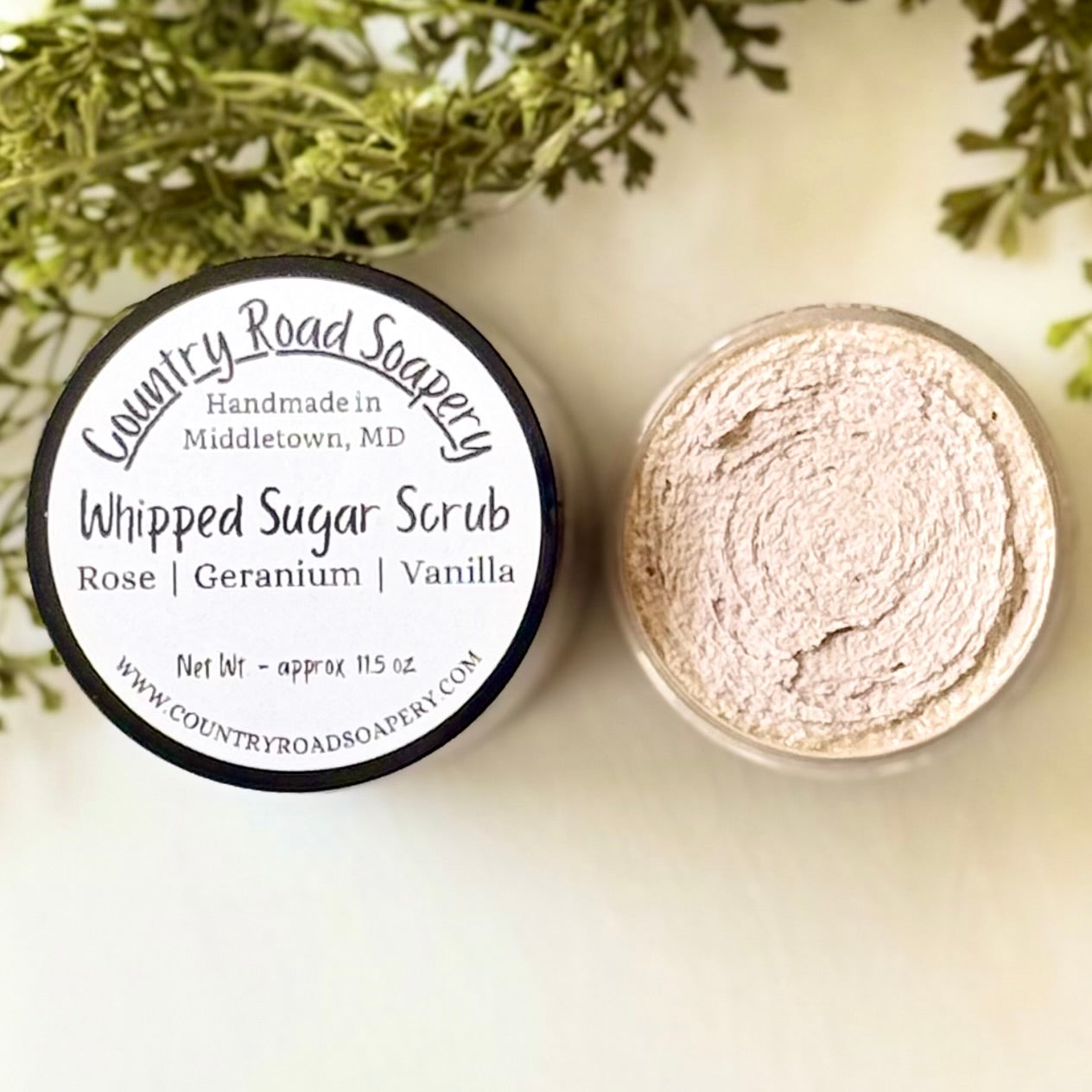 Rose | Geranium | Vanilla Whipped Sugar Scrub