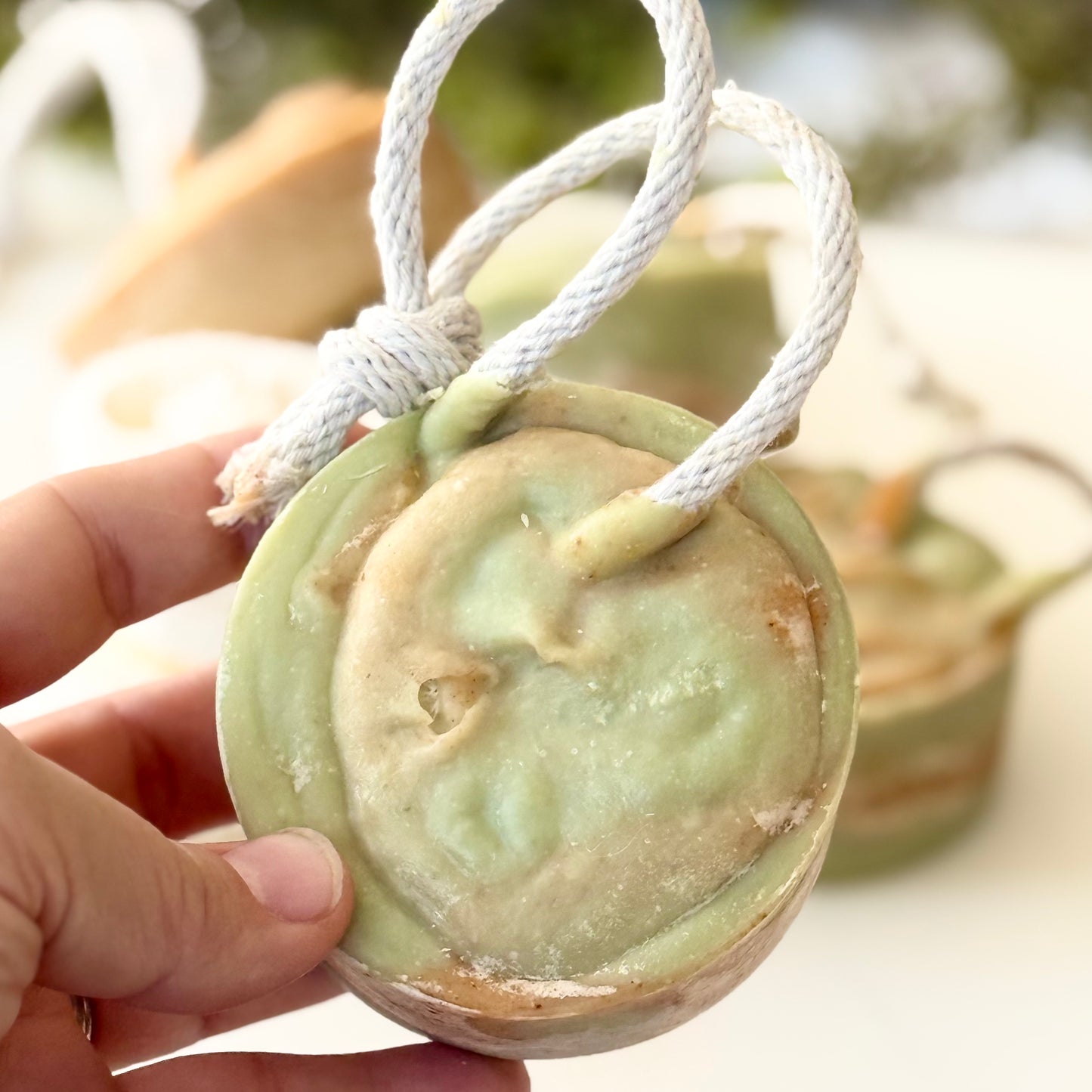 Citrus Petal Loofah Soap on a Rope