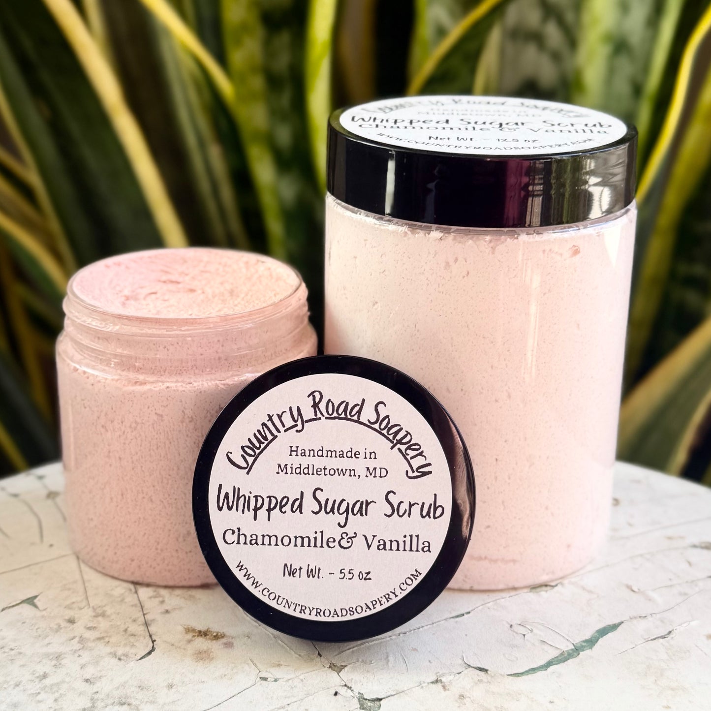 Chamomile & Vanilla Whipped Sugar Scrub